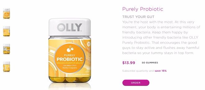 olly purely probiotic